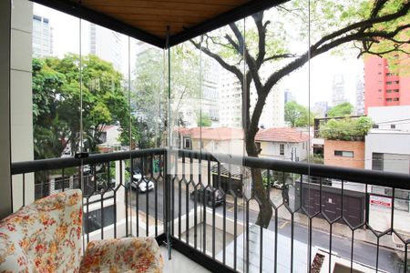 Varanda Sala de apartamento à venda com 2 quartos, 86m² em Itaim Bibi, São Paulo