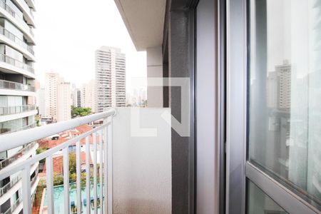 Varanda  de apartamento para alugar com 1 quarto, 28m² em Vila Nova Conceição, São Paulo