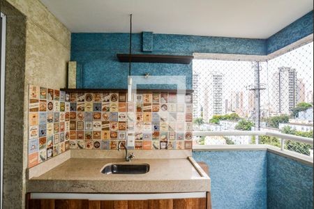 Varanda da Sala de apartamento para alugar com 2 quartos, 60m² em Vila Valparaíso, Santo André