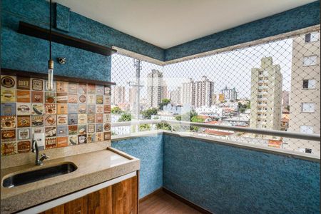 Varanda da Sala de apartamento para alugar com 2 quartos, 60m² em Vila Valparaíso, Santo André