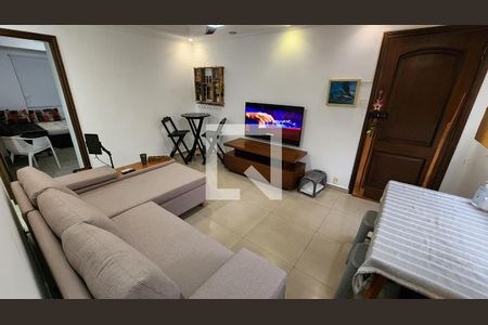 Sala de apartamento para alugar com 2 quartos, 80m² em Boqueirão, Santos