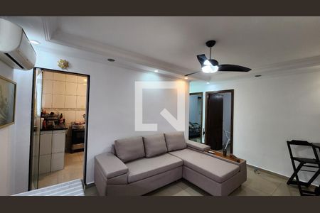 Sala de apartamento para alugar com 2 quartos, 80m² em Boqueirão, Santos