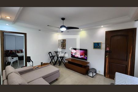 Detalhe Sala de apartamento para alugar com 2 quartos, 80m² em Boqueirão, Santos