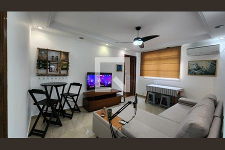 Sala de apartamento para alugar com 2 quartos, 80m² em Boqueirão, Santos