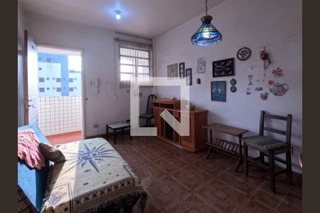 Sala 1 de apartamento para alugar com 1 quarto, 44m² em Gonzaga, Santos