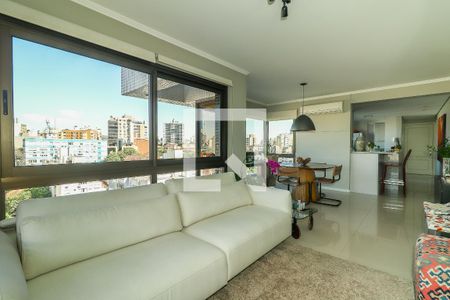 Sala de apartamento à venda com 2 quartos, 93m² em Petrópolis, Porto Alegre