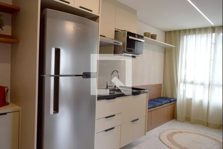 Sala/Cozinha integrados de apartamento para alugar com 1 quarto, 30m² em Pinheiros, São Paulo