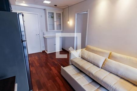 Sala de apartamento para alugar com 1 quarto, 39m² em Panamby, São Paulo