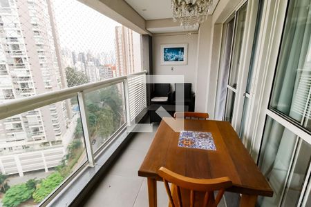 Varanda da Sala de apartamento para alugar com 1 quarto, 39m² em Panamby, São Paulo