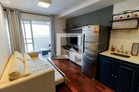 Sala de apartamento à venda com 1 quarto, 39m² em Panamby, São Paulo