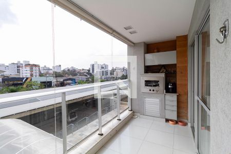 Varanda gourmet de apartamento à venda com 3 quartos, 90m² em Paquetá, Belo Horizonte