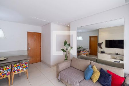 Sala de apartamento à venda com 3 quartos, 90m² em Paquetá, Belo Horizonte