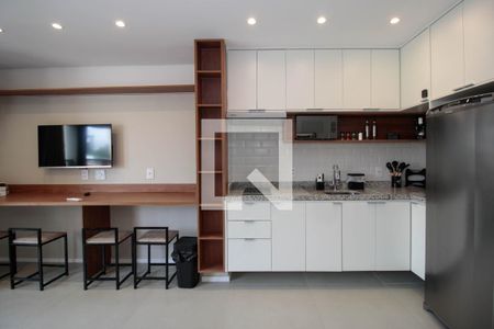 Cozinha de kitnet/studio à venda com 1 quarto, 32m² em Pinheiros, São Paulo