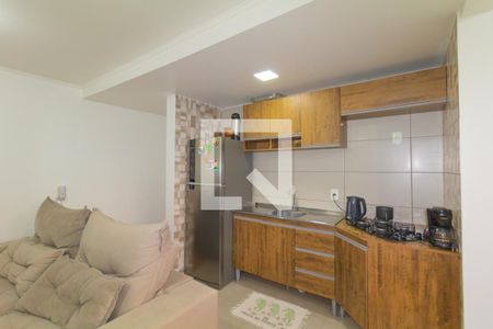 Sala/Cozinha de apartamento à venda com 2 quartos, 48m² em Estância Velha, Canoas