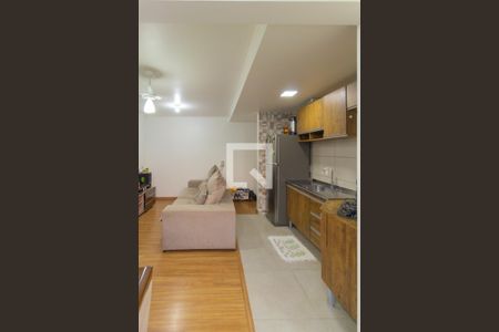 Sala/Cozinha de apartamento à venda com 2 quartos, 48m² em Estância Velha, Canoas