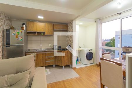 Sala/Cozinha de apartamento à venda com 2 quartos, 48m² em Estância Velha, Canoas