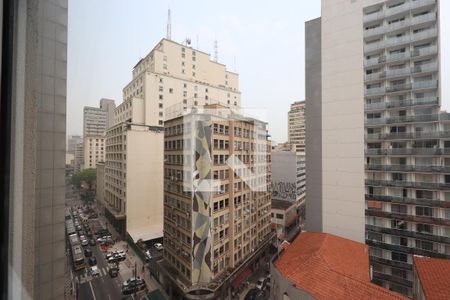 Vista da janela de kitnet/studio para alugar com 1 quarto, 25m² em Centro Histórico de São Paulo, São Paulo