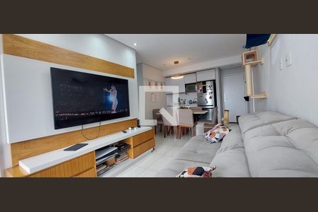 Sala de apartamento à venda com 2 quartos, 60m² em Jardim, Santo André