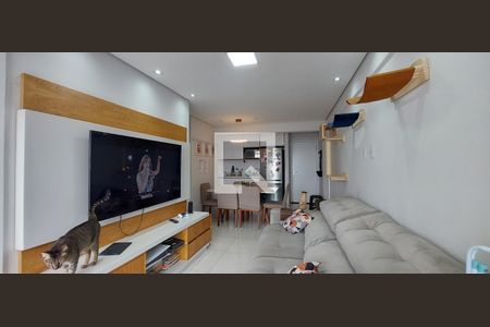 Sala de apartamento à venda com 2 quartos, 60m² em Jardim, Santo André