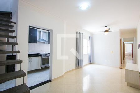 Sala de apartamento para alugar com 3 quartos, 160m² em Vila Scarpelli, Santo André