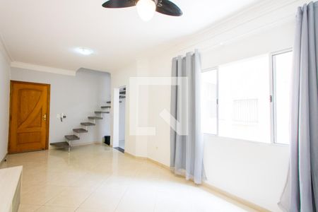 Sala de apartamento para alugar com 3 quartos, 160m² em Vila Scarpelli, Santo André