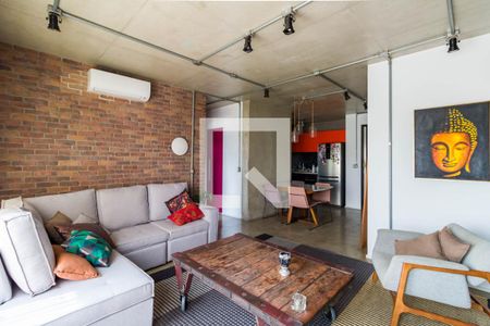 Sala de apartamento para alugar com 1 quarto, 76m² em Jardim Fonte do Morumbi, São Paulo