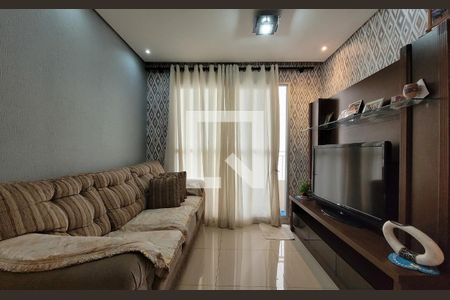 Sala de apartamento à venda com 3 quartos, 67m² em Vila Homero Thon, Santo André