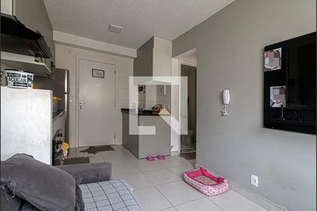 sala, cozinha e área de serviço compartilhadas_4 de apartamento à venda com 2 quartos, 38m² em Parque Fongaro, São Paulo