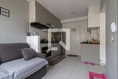 sala, cozinha e área de serviço compartilhadas_3 de apartamento à venda com 2 quartos, 38m² em Parque Fongaro, São Paulo