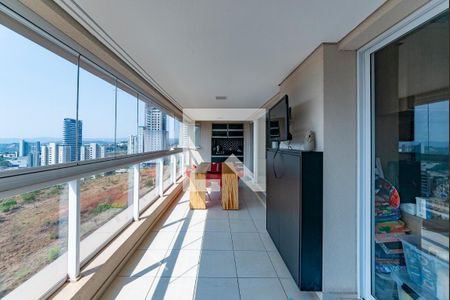 Varanda da Sala de apartamento à venda com 4 quartos, 157m² em Vila da Serra, Nova Lima