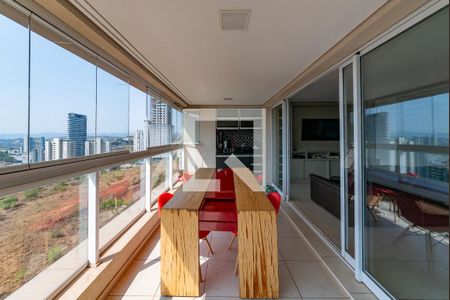 Varanda da Sala de apartamento à venda com 4 quartos, 154m² em Vila da Serra, Nova Lima