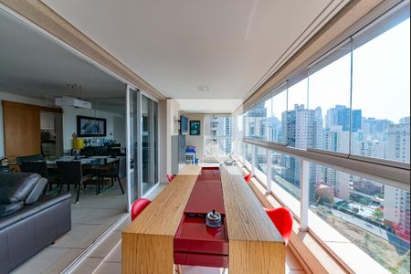 Varanda da Sala de apartamento à venda com 4 quartos, 157m² em Vila da Serra, Nova Lima