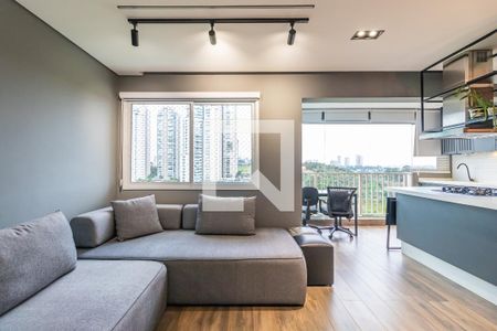 Sala de apartamento para alugar com 1 quarto, 55m² em Alphaville Empresarial, Barueri