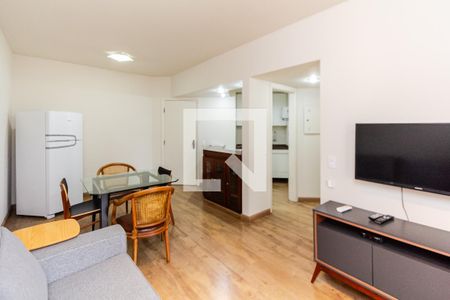 Sala de apartamento para alugar com 1 quarto, 42m² em Vila Nova Conceição, São Paulo