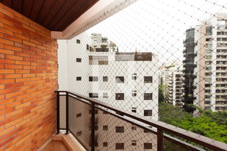 Varanda da Sala de apartamento para alugar com 1 quarto, 42m² em Vila Nova Conceição, São Paulo