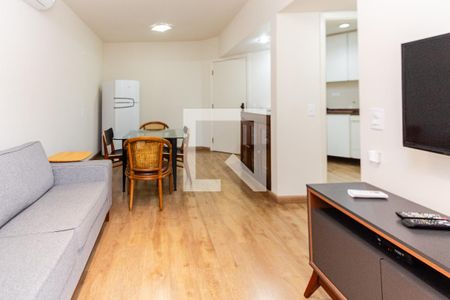 Sala de apartamento para alugar com 1 quarto, 42m² em Vila Nova Conceição, São Paulo