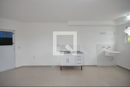 Cozinha de kitnet/studio para alugar com 1 quarto, 25m² em Parque Pinheiros, Taboão da Serra