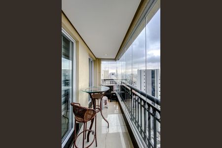 Varanda da Sala de apartamento para alugar com 1 quarto, 40m² em Vila Regente Feijó, São Paulo