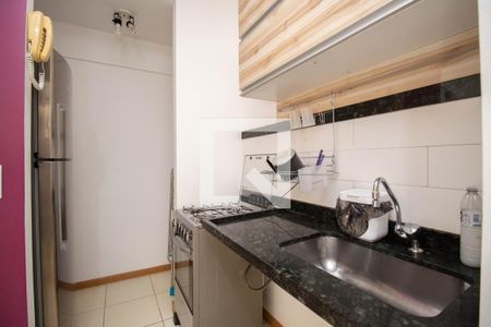 Cozinha e Área de Serviço de apartamento para alugar com 1 quarto, 38m² em Águas Claras, Brasília