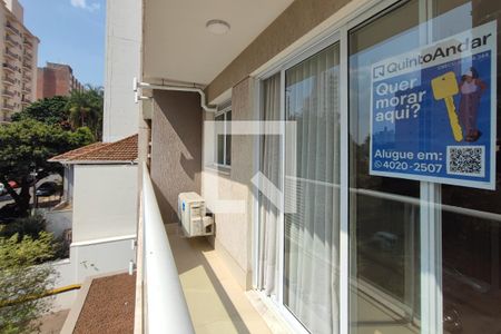 Varanda da Sala de apartamento para alugar com 2 quartos, 72m² em Cambuí, Campinas