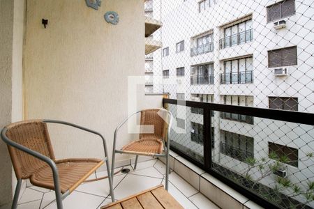 Varanda da Sala de apartamento para alugar com 2 quartos, 68m² em Jardim Santa Genoveva, Guarujá