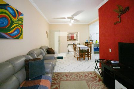 Sala de apartamento para alugar com 2 quartos, 68m² em Jardim Santa Genoveva, Guarujá