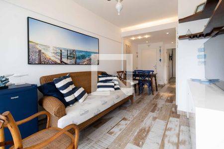 Sala de apartamento para alugar com 2 quartos, 62m² em Jardim Las Palmas, Guarujá