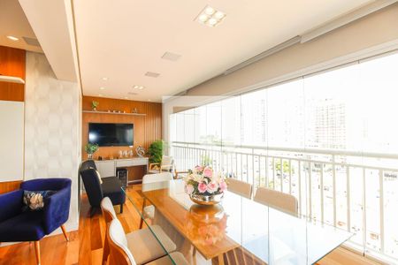 Sacada e Espaço Gourmet de apartamento à venda com 4 quartos, 136m² em Parque São Jorge, São Paulo