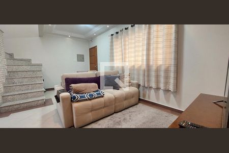 Sala de casa à venda com 3 quartos, 90m² em Jardim Santo Antônio, Santo André