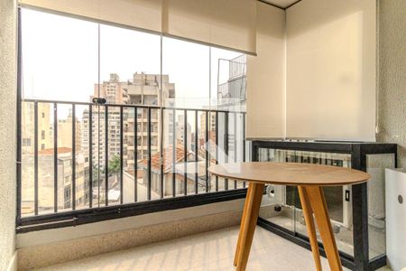 Varanda de kitnet/studio para alugar com 1 quarto, 31m² em Vila Buarque, São Paulo