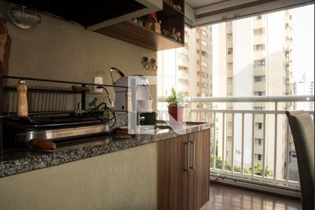 Varanda da Sala - Churrasqueira de apartamento à venda com 2 quartos, 84m² em Chácara Inglesa, São Paulo