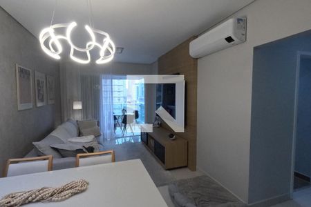 Sala de apartamento para alugar com 3 quartos, 94m² em Pompéia, Santos