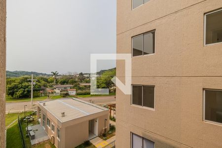 Vista Sala  de apartamento à venda com 2 quartos, 50m² em Campo Novo, Porto Alegre