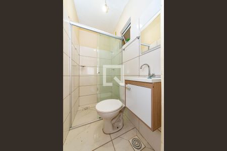 Banheiro de kitnet/studio para alugar com 1 quarto, 20m² em Havaí, Belo Horizonte